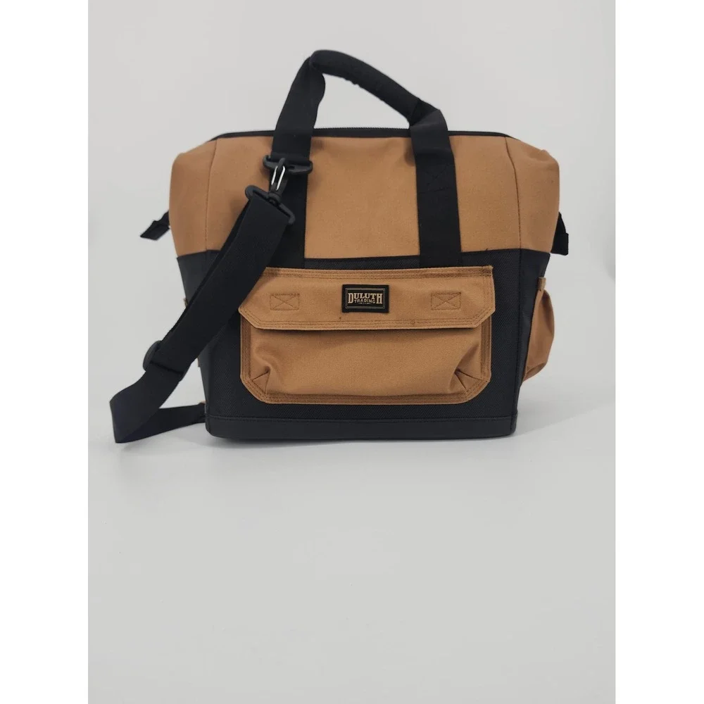 Duluth Trading Co Fire Hose HD Large Lunchbox Insulated Cooler Bag Brown Black